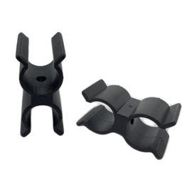 MARINE CITY Black Nylon Bimini Pole Ladder Clip Bimini Top Pole Clips 7/8-1 Inch for Marines Boats Yachts Ships Kayaks (Pack of 2)