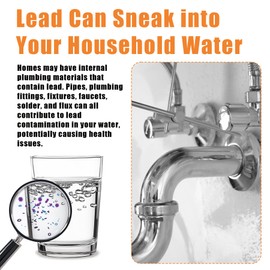 Lead Water Test Kit for Drinking Water: 2 Counts Water Lead Test Kit Detects Lead in Water, Accurate at Home Lead Testing Kit Results in 10 Minutes