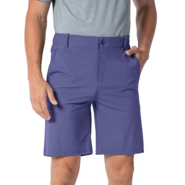 YSENTO Mens Golf Walking Shorts Quick Dry Lightweight Stretch Outdoor Walking Cargo Shorts(Purple,34)