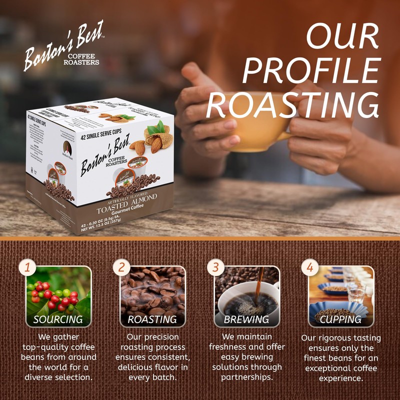 Toasted Almond Gourmet Coffee by Bostons Best for - 42