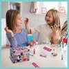 Set de Cosméticos Princesas con Estuche, Brochas y Brillos Labiales,