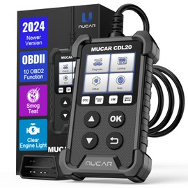 MUCAR OBD2 Scanner Universal OBD2 Code Reader, CDL20 OBD2/EOBD Car Fault Diagnostic Tool with Full 10 OBD2 Functions, Car Code Scanner for OBDII Protocol Vehicles
