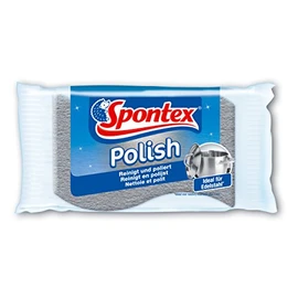 Spontex Polish Edelstahl-Putz - Scheuerschwamm ideal für Edelstahltöpfe