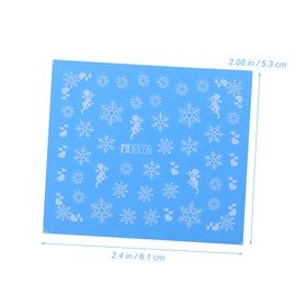 BIUDECO Nail Art Sticker Strip Set Christmas Nail Art Stickers Fingertip Toe Decorations Easy Application Random Style