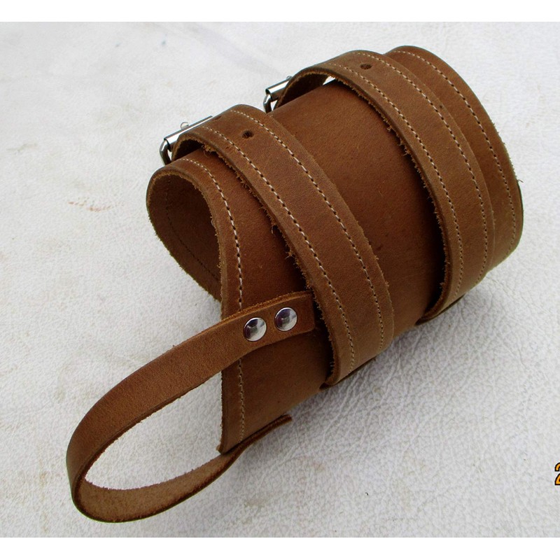 Leather Wrist Corset Right for Circumference 19-25 cm Light Brown