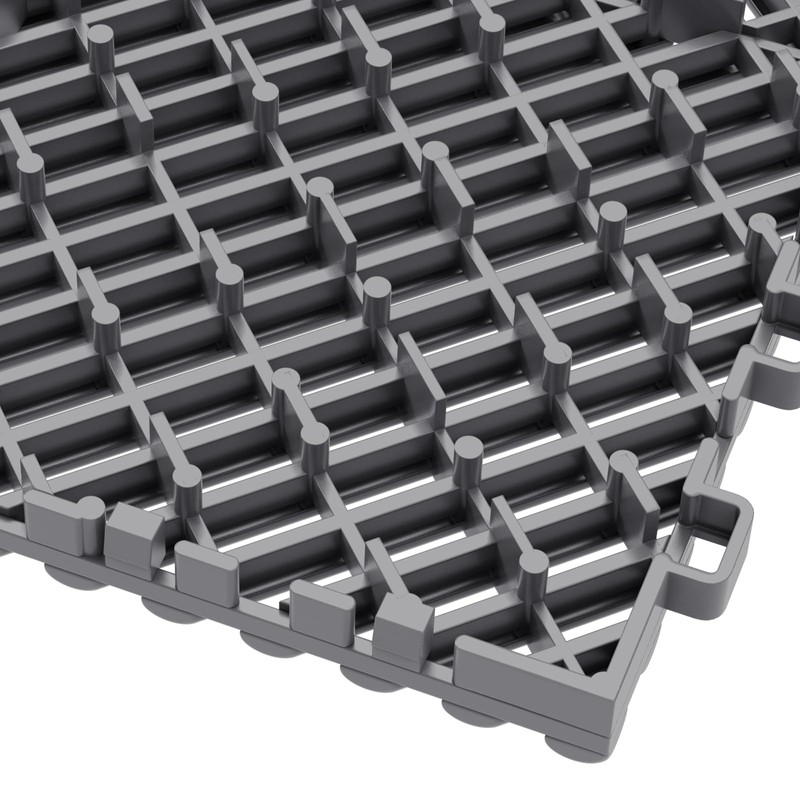Jocoevol 12-Pcs Interlocking Tile, 12" x 12" Indoor/Outdoor Self-Drainage Interlocking