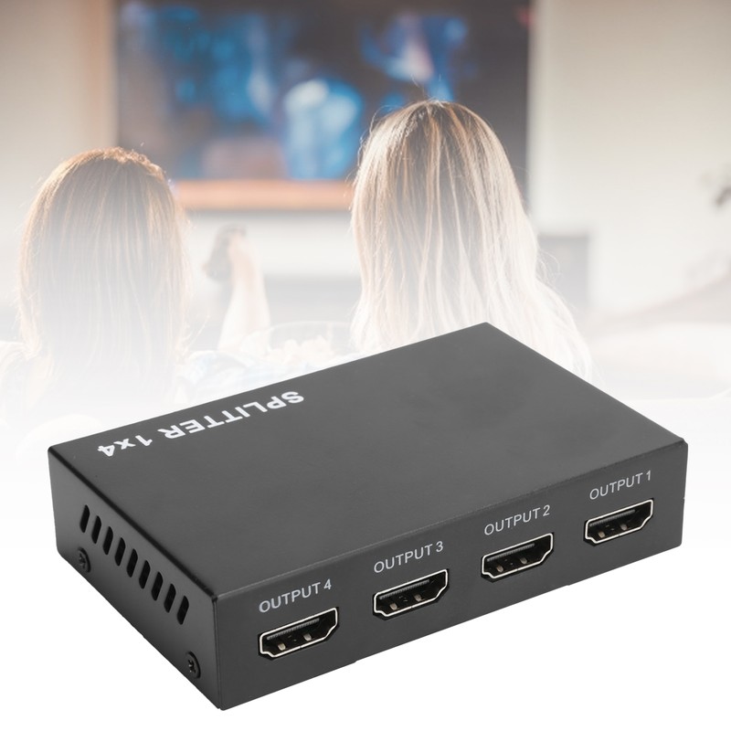 High Definition Multimedia Interface Splitter 3D 1080P 1‑in‑4‑out Amplifier