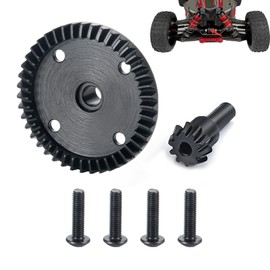 Runup Carbon Steel Diff Gear 43T 10T Gearbox Differential Gears Set for Arrma 1/8 Kraton/Notorious/Outcast/Talion 6S BLX /Typhon6S TLR 1/7 Fireteam/Mojave 6S BLX 4WD