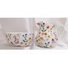 Meadow Flowers Cream/Milk Jug and Sugar Bowl Fine Bone China