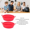 2 PCS Fryer Silicone Basket Nonstick Silicone Liners Fryer Pot