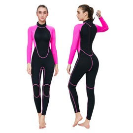 Intbost 3mm Fullbody Wetsuit for Women Keep Warm in Cold Water Wetsuit for Lady Neoprene Diving Wet Suit Swimming Surfing Suit