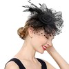 KalluliCC Black Fascinators Hat for Women Tea Party,Tea Party Hats