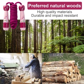 Children's Skipping Rope, Girls' Skipping Rope, Adjustable Children's Skipping Rope, Skipping Rope for Girls, Unicorn Speed Rope, Children's Adjustable Cotton Rope for Boys and Girls