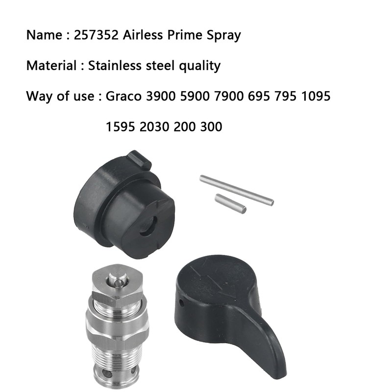 Prime Spray Valve 257352, Drain Valve for 695 795 3900
