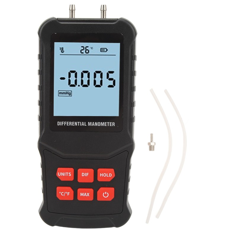 Digital Manometer 20.68Kpa High Accuracy Overload Prompt Auto Shutdown Handheld
