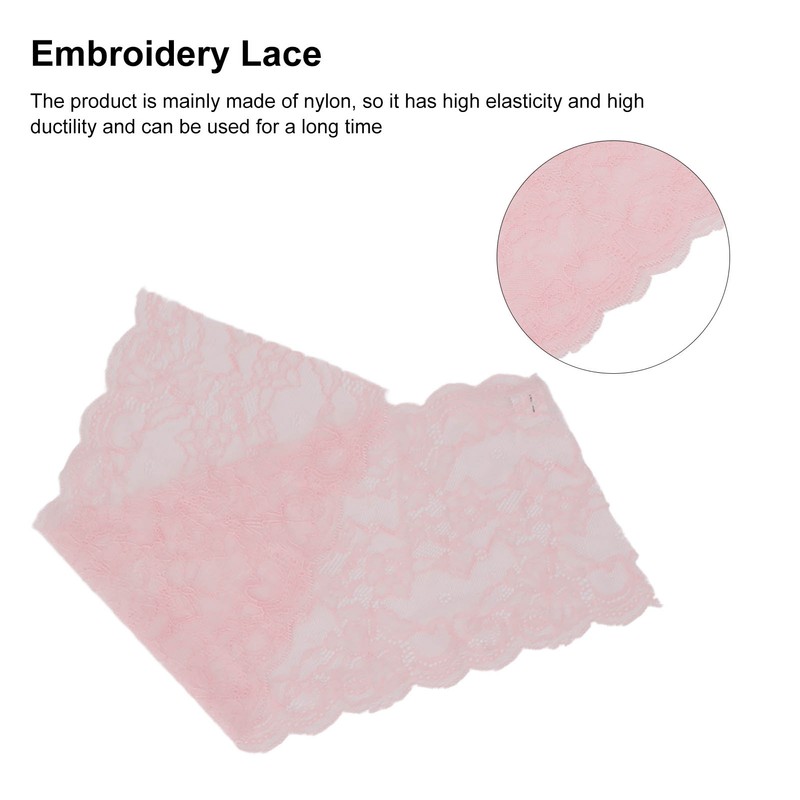 Lace Ribbon 17cm Wide Soft Nylon High Elasticity Non Irritating
