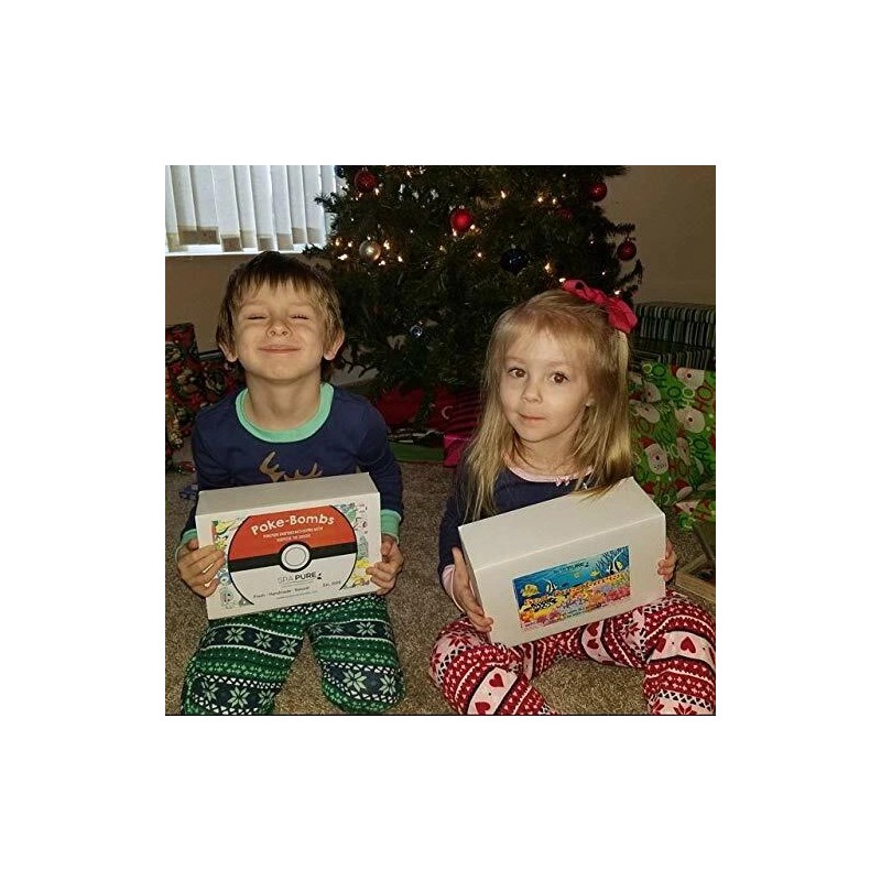 6 POKE-Bomb Bath Bombs For Kids With Surprise Toys Inside