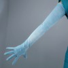 DooWay Guantes de terciopelo súper largos para mujer, longitud del