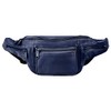 LEONARDO VERRELLI 3900037 Unisex Bum Bag Leather, blue, Hip bag