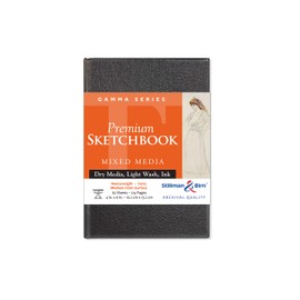 Stillman & Birn Gamma Series Hardbound Sketchbook, 10,2 x 15,2 cm, 150 g/m² (schwer), elfenbeinfarbenes Papier, mittlere Körnung