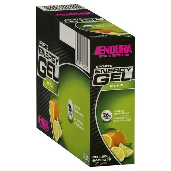 Endura Sports Energy Gel (Citrus) 35g X 20