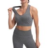 JOJOANS Women's 2 Piece Seamless Tracksuit Set Gym Workout Yoga