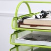 Desk File Organizer 4 Tiers Metal Mesh Large Capacity Easy