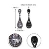 EVER FAITH Women's Earrings Austrian Crystal Elegant Dual Drop Stud