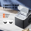VEVOR Countertop Ice Maker 9 Cubes Ready Self-Cleaning Portable Scoop