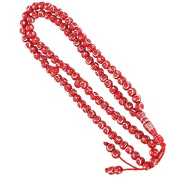 Islamic Prayer Beads, Muslim Rosary Beads 99 Grains Resin Gilding Religious Article Islam Prayer Rosary Beads Islamic[red] Necklaces