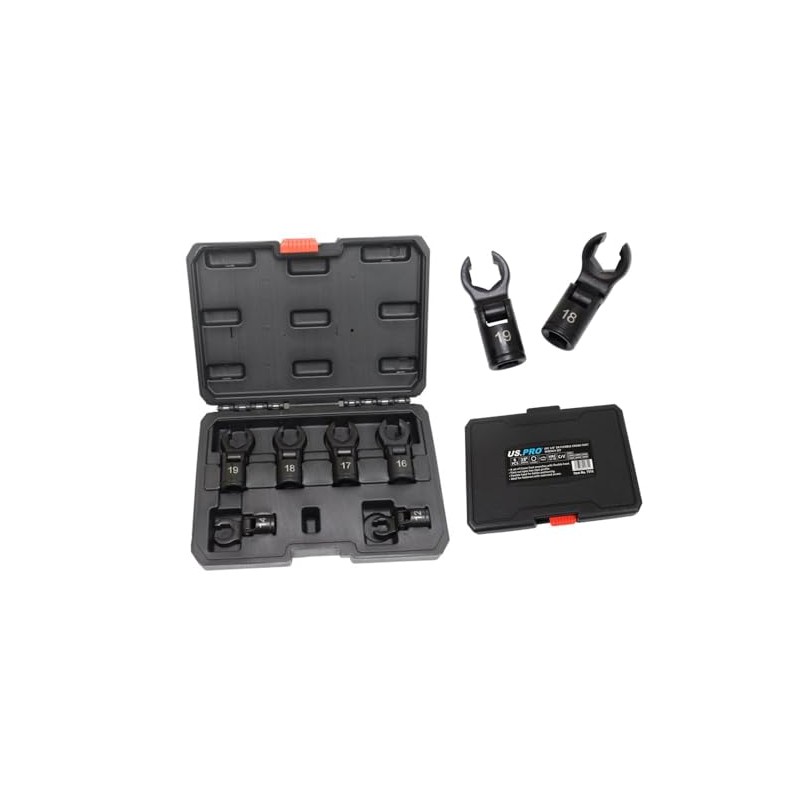 US. Pro Tools 6pc 3/8" Dr Flexible Crows Foot Wrench