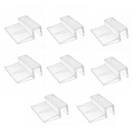 OTKARXUS 8 Pcs Aquarium Lid Clips Clear Acrylic Holder Holder for Aquarium Cover 6/8/10/12mm (12mm)