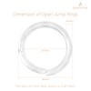 BEADNOVA 10mm Jump Rings Silver Jewelry Jump Rings for Jewelry