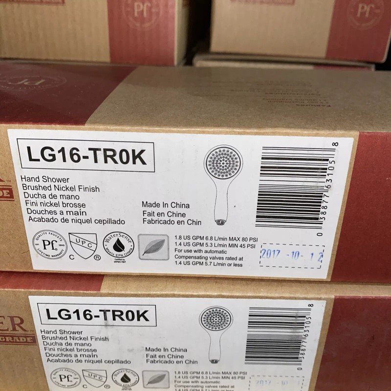Pfister Hand Shower Brushed Nickel Finish LG16-TR0K N7