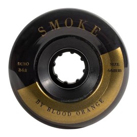 Blood Orange Smoke Black/Gold Skateboard Wheels - 66mm 84a (Set of 4)