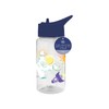PRISTINE ENTERPRISE KIDS WATER BOTTLE WITH STRAW-FLIP NOZZLE-BPAFREE-CARRY HANDLE-SCREW ON LID- 400 ML-RAINBOW-UNICORN-SPACE-DINOSAURS ASSORTED DESIGNS (SPACE)