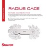 Starrett Fillet or Radius Gage for Convex and Concave Radii