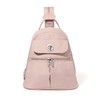 Baggallini Naples Convertible Small Daypack Sling Crossbody, Ballet Pink