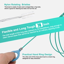 3 Pack Auto Sunroof Drain Cleaning Tool, 78 Inch Flexible Pipe Brush for Car, Drain Brush Long Pipe Cleaners, Tube Cleaning Brush Slim Drain Dredging Tool for Car Sunroof Windshield Wiper Drain Hole