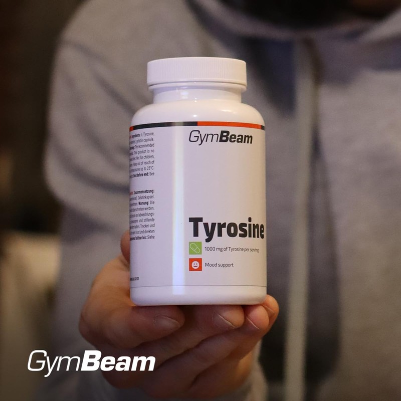 GymBeam L-Tyrosine (1000 mg) - Non-Essenzelle Amino Acid, Practical Capsules,