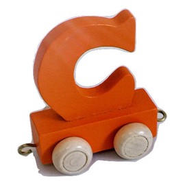 FunWorldToys® Colourful Wooden Train Name Train (Letter L)