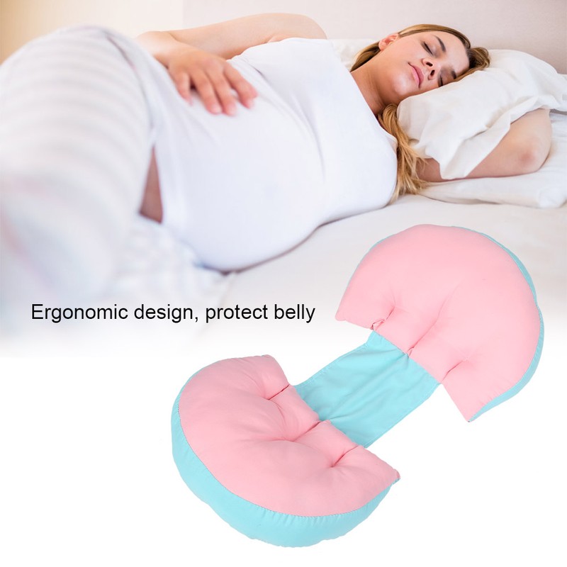 Pregnant Women Sleep U Shape Pillow Cotton Waist Belly Support