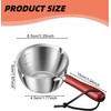 Milk Pan, 10cm Milk Pan with Pouring Lip 300ml