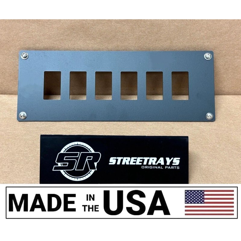 StreetRays [SR] Center Dash Console Plate Panel 6 Rocker Switch