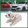 Motoforti White Dalmatian Shaped Shaking Head Nodding Dog Decoration for