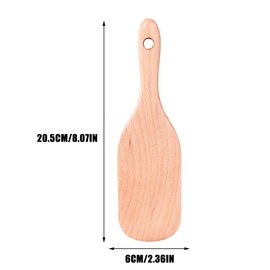Wooden Spatula, Steak Wood Spatula, Kitchen Utensil Wood, 20.5 cm x 6 cm, Sourdough Starter Wood Bread Spatula