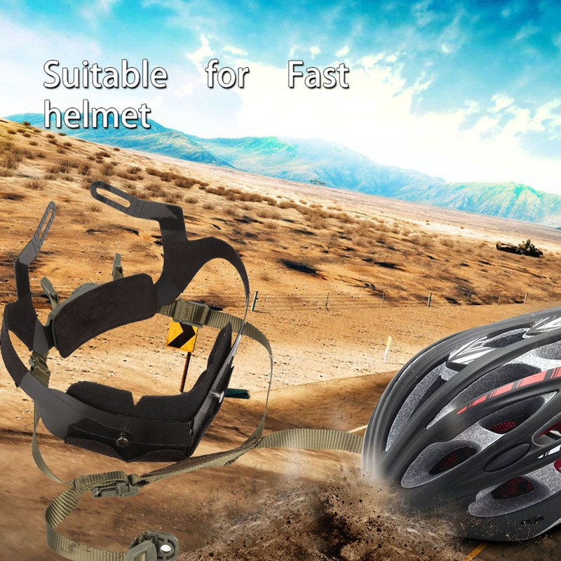 Outdoor Adjustable Helmet Liner Head Locking System Headset Accessory (Green)