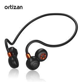 Ortizan Open Ear Headphones Bluetooth 5.3 Wireless Air Conduction Headphones IPX6 Waterproof 19g Lightweight for Running Cycling Workouts - White headphones bluetooth