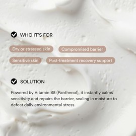 skit Crema de barrera B5 (2.70 onzas líquidas / 2.7 fl oz) - Hidratante facial calmante y recuperación con pantenol, PDRN y Bakuchiol | Reparación de 