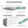 WILDMOK Japanese Damascus Steel Utility Knife, Multipurpose Super Sharp, Slicing,